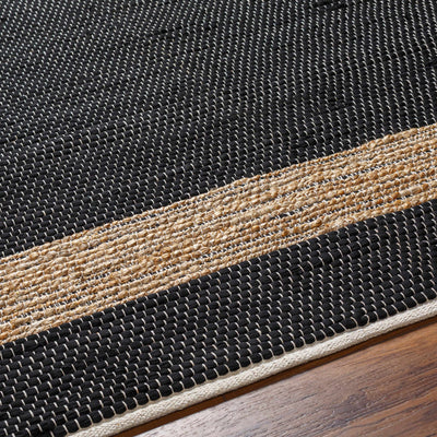 Ghita Recycled Black Jean Rug