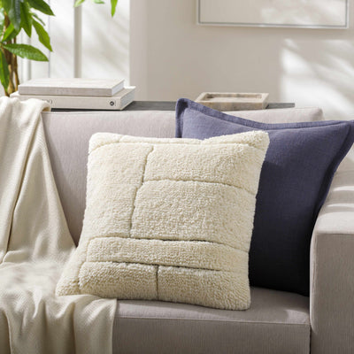 Marly Cream Wool Throw Pillow