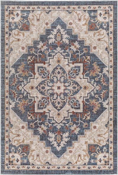 Lewa Blue Area Rug