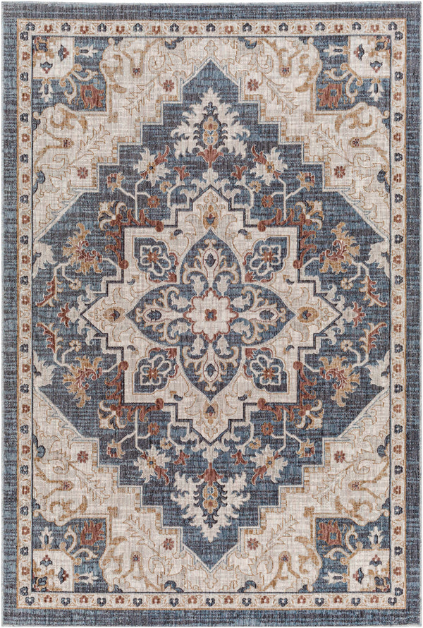 Lewa Blue Area Rug