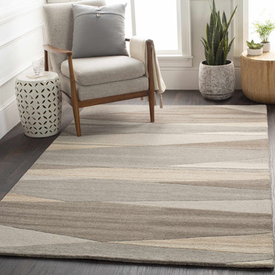 Forum Taupe Modern Wool Rug