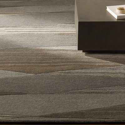 Forum Taupe Modern Wool Rug