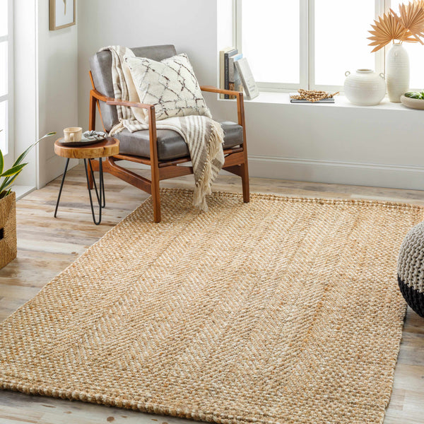 Dinah Natural Textured Jute Rug