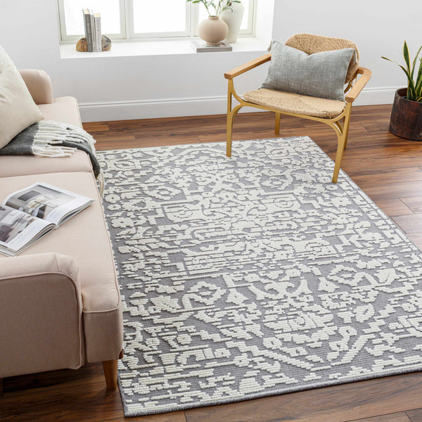 Beren Gray Washable Area Rug - Clearance