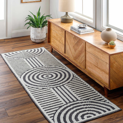 Deron Charcoal Area Rug - Clearance