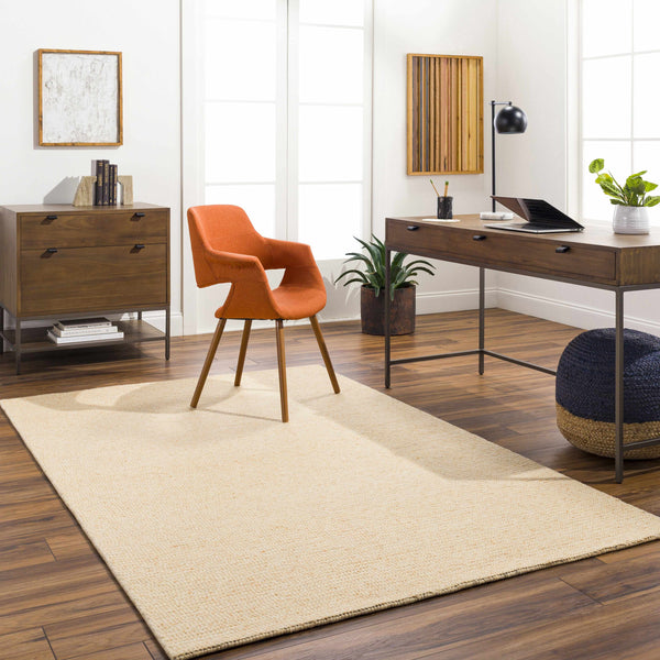 Alyra Yellow Solid Area Rug