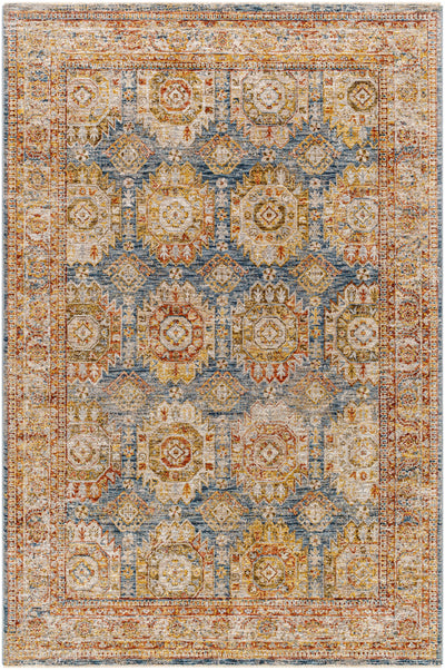 Crescentia Blue & Beige Area Rug