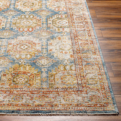 Crescentia Blue & Beige Area Rug