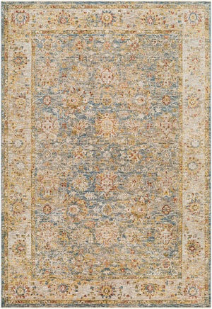 Duong Beige & Blue Area Rug