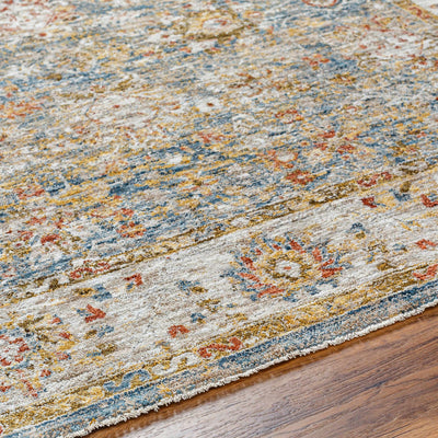 Duong Beige & Blue Area Rug