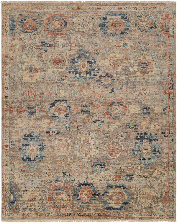 Beige Blue Amazu Area Rug