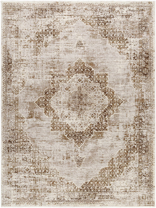 Kosta Beige Medallion Area Rug