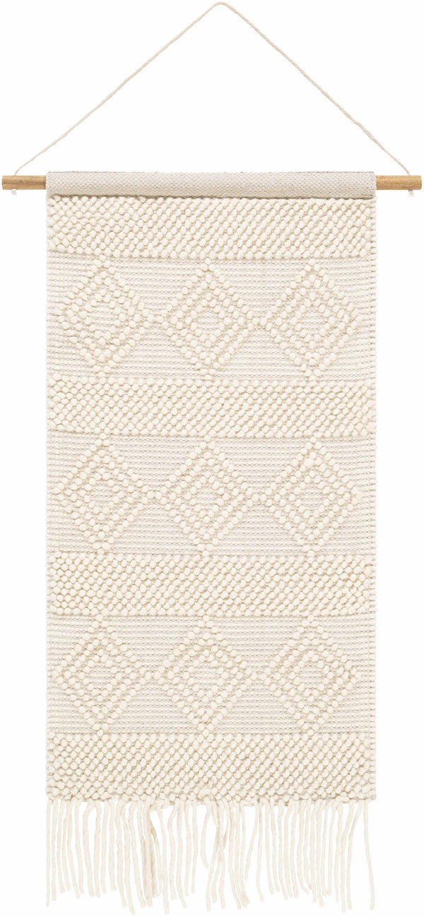 Smithdale Beige Woven Patterned Wall Hanging