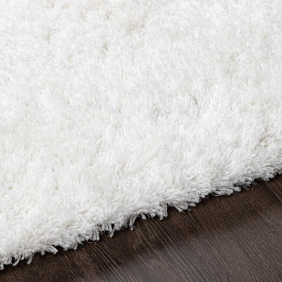 Sandbach Solid White Shag Rug