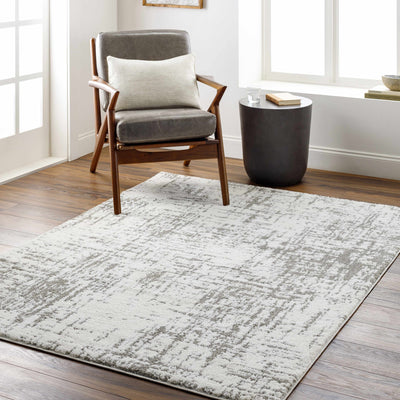 Kanon Gray Abstract Area Rug