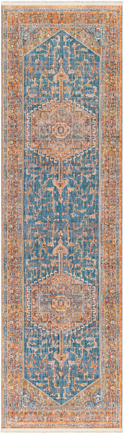 Solana Blue Medallion Area Carpet - Clearance