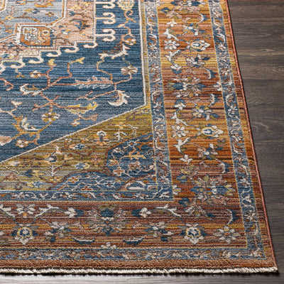 Solana Blue Medallion Area Carpet - Clearance