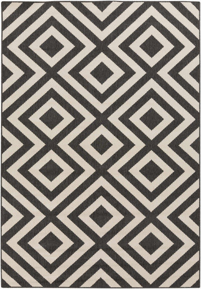 Spilsby Black Trellis Outdoor Rug