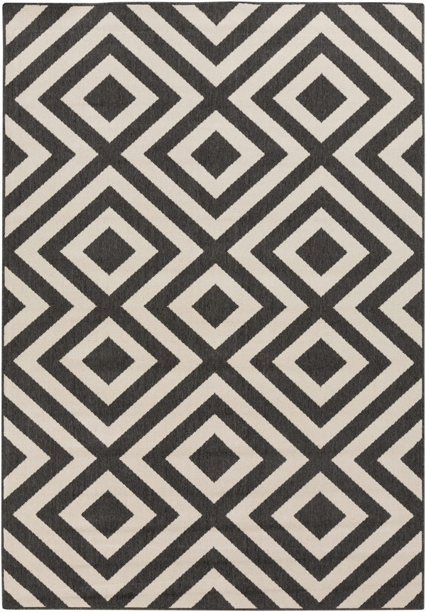 Spilsby Black Trellis Outdoor Rug