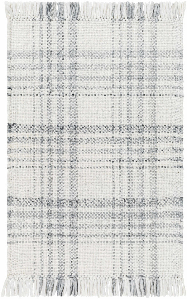 Inara Gray Plaid Area Rug