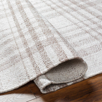 Inara Light Brown Plaid Area Rug