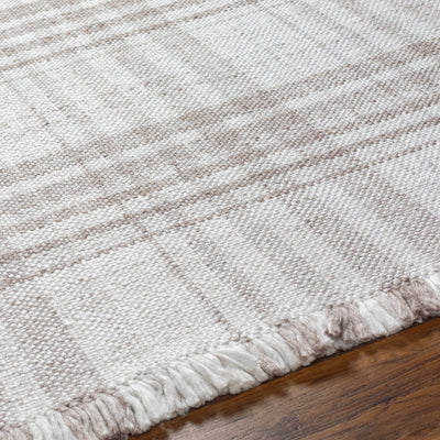 Inara Light Brown Plaid Area Rug