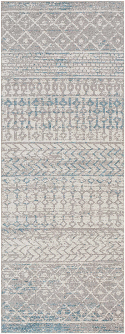 Tambac Blue & Gray Washable Area Rug - Clearance