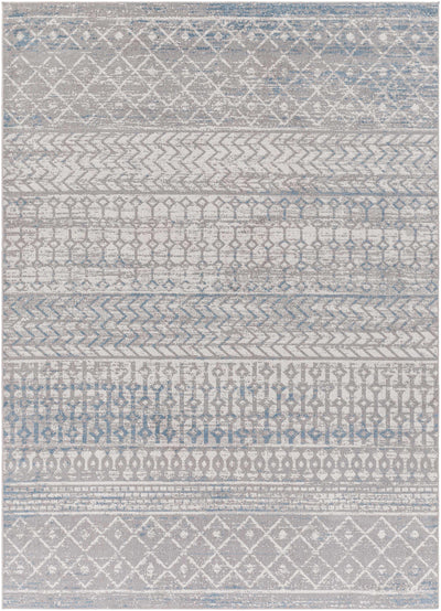 Tambac Blue & Gray Washable Area Rug - Clearance