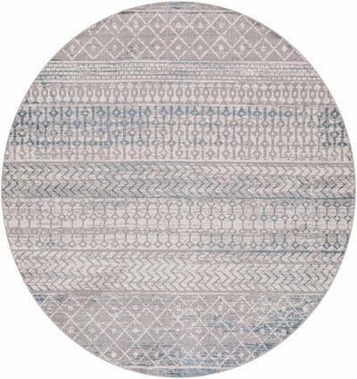 Tambac Blue & Gray Washable Area Rug - Clearance