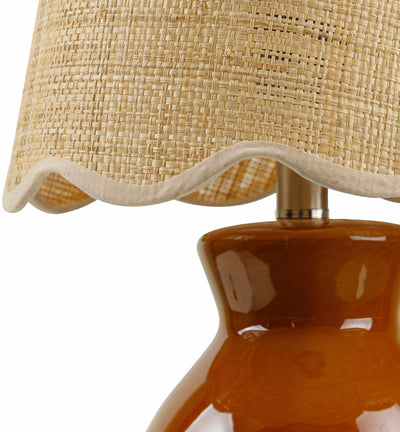 Salgareda Red Rattan Table Lamp