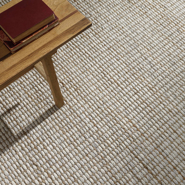 Riki Cream Jute-Wool Blend Rug