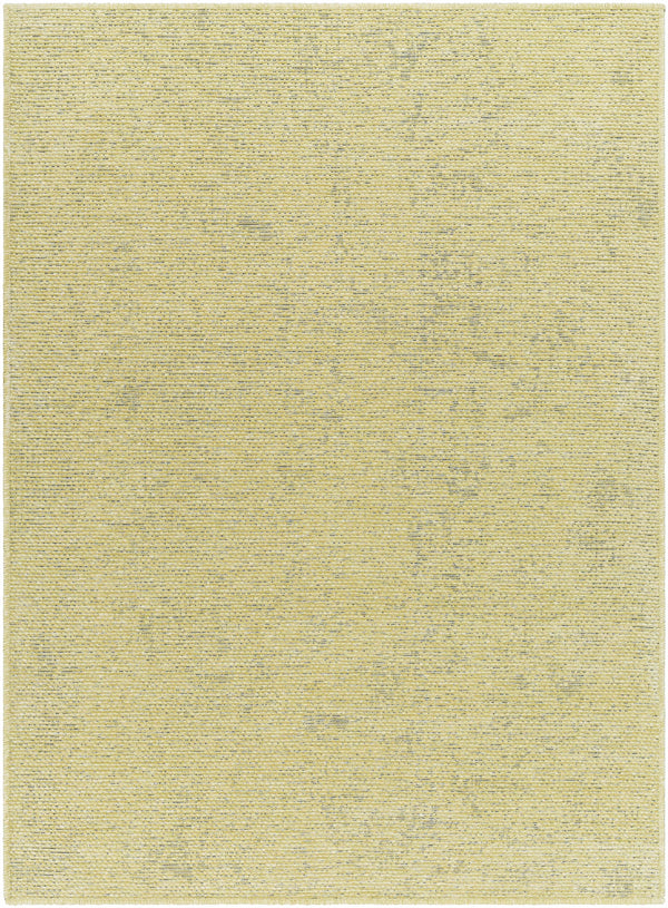 Isako Solid Lime Washable Area Rug