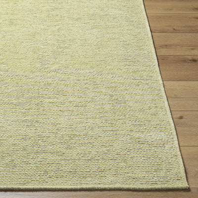 Isako Solid Lime Washable Area Rug