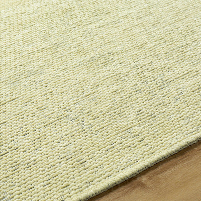 Isako Solid Lime Washable Area Rug