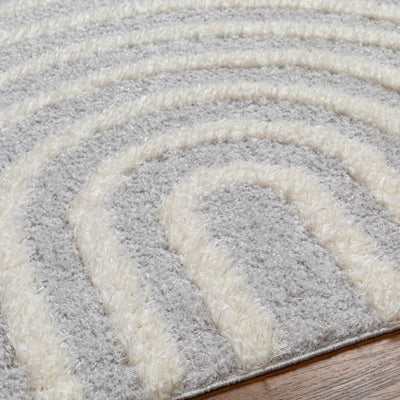 Arnel Gray & Beige Area Rug