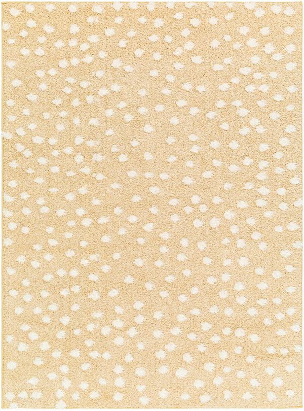 Bernt Beige Polka Dot Area Rug