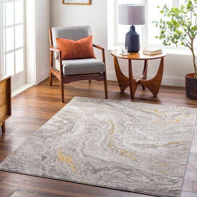 Beige Akins Marble Rug - Clearance