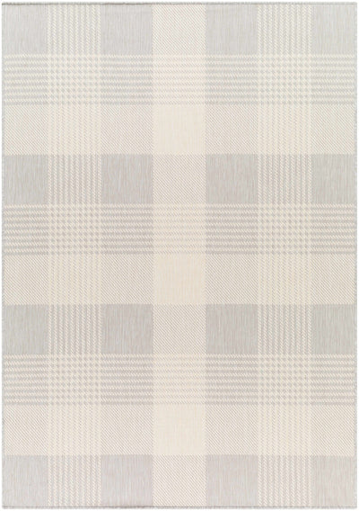 Aubin Ivory Plaid Area Rug