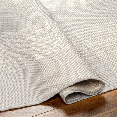 Aubin Ivory Plaid Area Rug