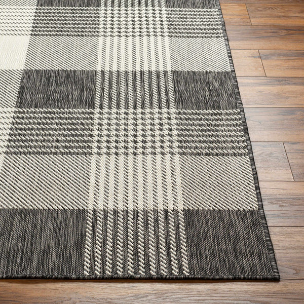 Aubin Gray & Nutmeg Plaid Area Rug