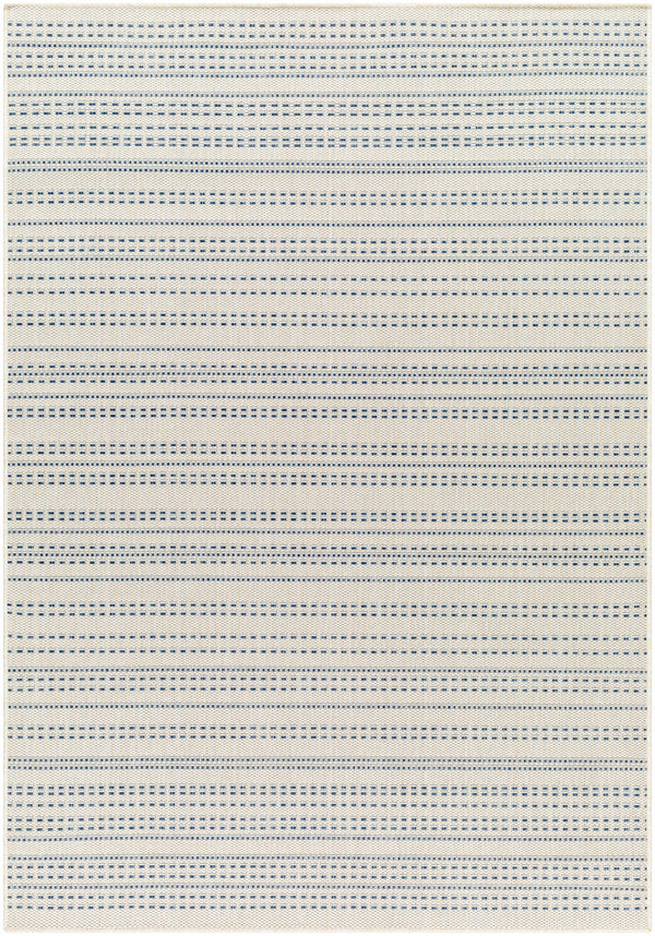 Galen Blue & Cream Area Rug