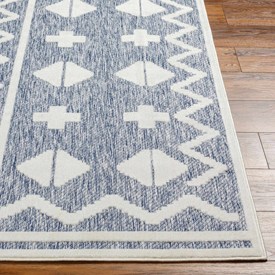 Elio Blue Outdoor Rug - Clearance