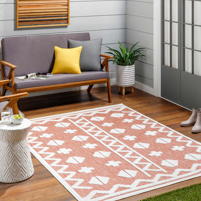 Elio Orange Outdoor Rug - Clearance