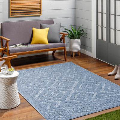 Feya Blue Outdoor Rug - Clearance