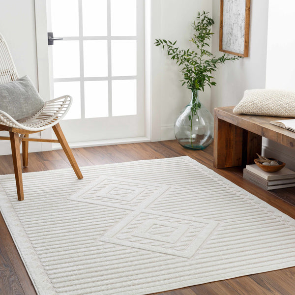 Rune Cream Outdoor Rug - Clearance