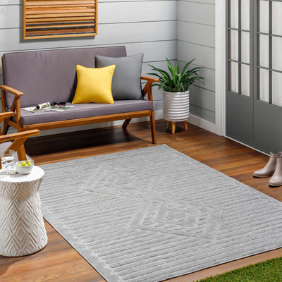 Rune Gray Outdoor Rug - Clearance