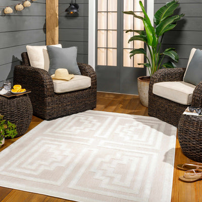 Yves Cream Outdoor Rug - Clearance