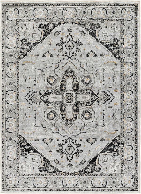 Gauri Gray Medallion Area Rug