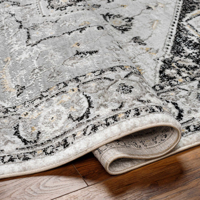 Gauri Gray Medallion Area Rug