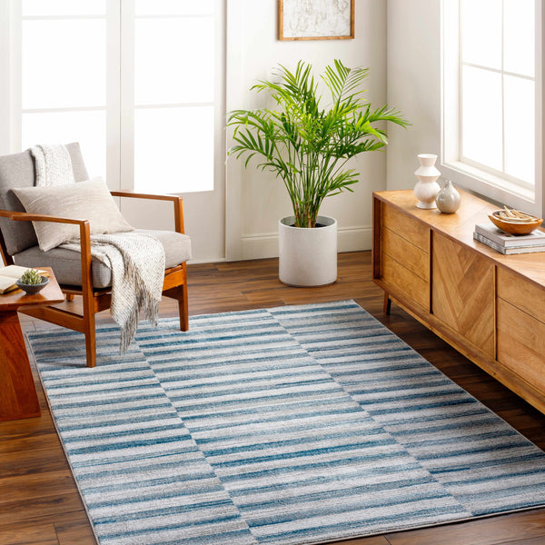 Gorou Blue Area Rug